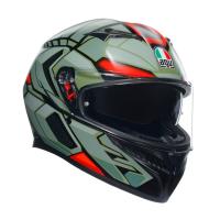AGV Шлем K3 Decept Matt Black/Green/Red в Оренбурге