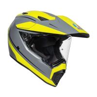 AGV Шлем AX9 E2206 V26 Pacific Road Matt Grey/Yellow Fluo/Black в Оренбурге