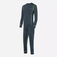 Finntrail Термобелье детское Dino 6100 DarkGreyLime в Оренбурге