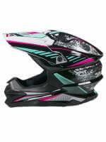 AiM Шлем кроссовый JK803 Multicolor Black/Blue в Оренбурге