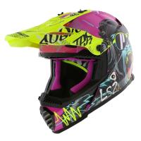 LS2 Шлем MX437 Fast II Mini Gorilla Purple-06 в Оренбурге