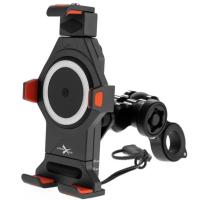 Extreme Style Мото держатель с беспроводной зарядкой anti-vibration R17W в Оренбурге