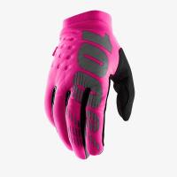 100% Мотоперчатки текстильные женские Brisker Neon/Pink/Black в Оренбурге