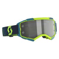 Scott Очки кроссовые Fury LS neon yellow/blue light sensitive grey works в Оренбурге