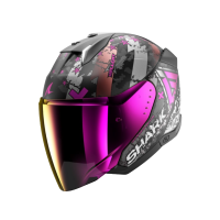 Shark Шлем Skwal I3 Jet Hellcat Mat Black/Chrome/Violet в Оренбурге