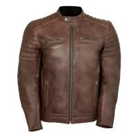MCP Мотокуртка мужская кожаная Rox коричневый в Оренбурге