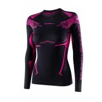 Brubeck Футболка женская c длин. рукавом Dry Черная\Фуксия в Оренбурге