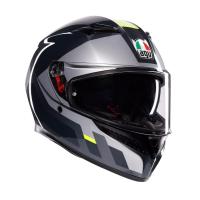 AGV Шлем K3 Shade Grey/Yellow Fluo в Оренбурге