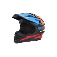 Desment Шлем кроссовый Raptor Black-Blue-Orange graphic в Оренбурге