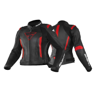 Shima Куртка Кожаная женская Miura 2.0 Black/Red в Оренбурге