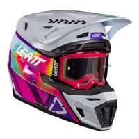 Leatt Шлем кроссовый 8.5 Pinata Teal V26 + очки Velocity 5.5 в Оренбурге