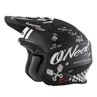 Oneal Шлем открытый Slat Torment Черный/Белый Матовый в Оренбурге
