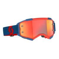 Scott Очки кроссовые Fury dark blue/neon red/orange chrome works в Оренбурге