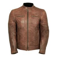 MCP Мотокуртка мужская кожаная Rox желтый в Оренбурге