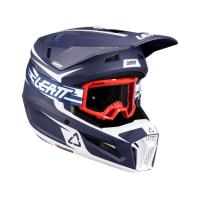 Leatt Шлем кроссовый 3.5 V26 Blue + очки Vizion 3.5 в Оренбурге