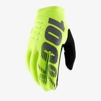 100% Мотоперчатки текстильные подростковые Brisker Youth Glove Fluo Yellow в Оренбурге