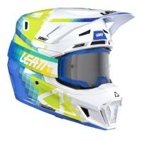 Leatt Шлем кроссовый  7.5 V26 Pixel Blue + очки Velocity 4.5 в Оренбурге