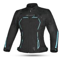 Dimox Мотокуртка текстиль Margo Women Black/Turquoise в Оренбурге