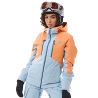 Dragonfly Куртка горнолыжная утепленная Gravity Woman 2025 Mock Orange-Light Blue в Оренбурге