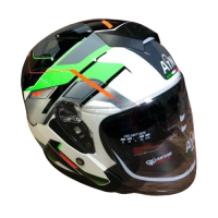 AiM Шлем JK526 Fluo-Green/White/Black в Оренбурге