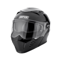 Simpson Шлем модуляр Darksome Gloss Black в Оренбурге