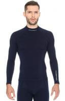 Brubeck Футболка мужская дл.рукав Wool Merino 78% Темно-Синий в Оренбурге