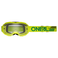Oneal Маска кроссовая B-10 Solid V.24, желтый, прозрачные линзы Antifog, с защитой от уф лучей в Оренбурге
