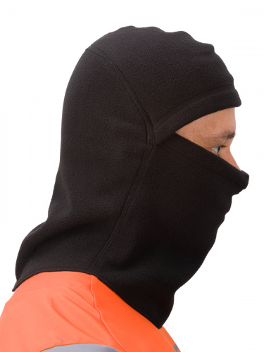 MotoLike Подшлемник супертеплый флисовый Якутия Черный в Оренбурге