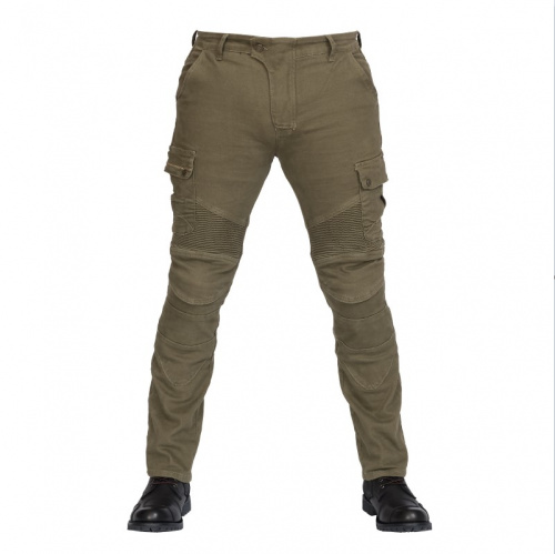 MadBull Мотобрюки Cargo JS Stretch Olive в Оренбурге