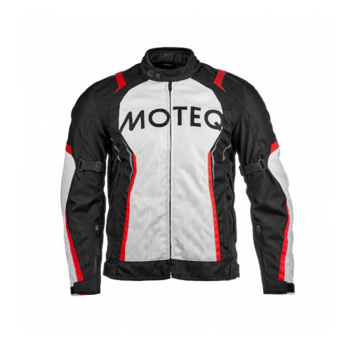 Moteq Мотокуртка текстильная Spike Черный/Белый в Оренбурге