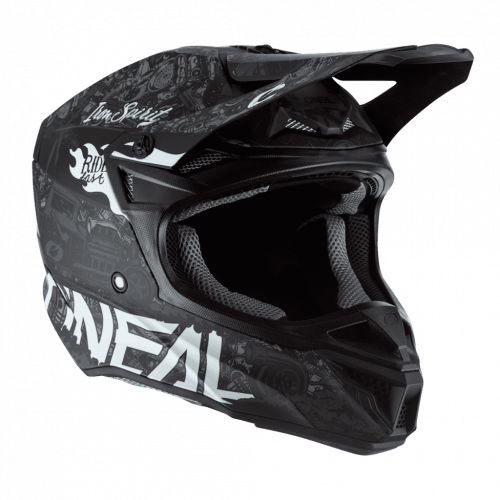 ONEAL Кроссовый шлем 5Series HR Черный/Белый в Оренбурге