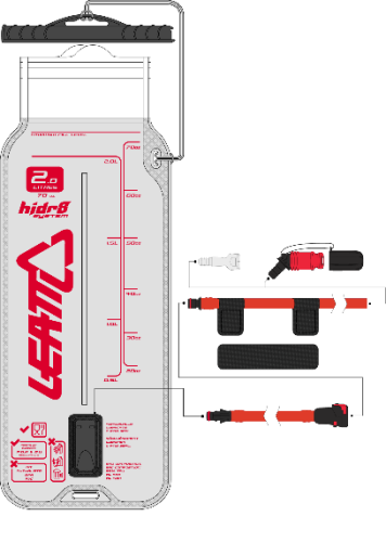 Leatt Гидропак Flat Cleantech Bladder Pack 2L в Оренбурге