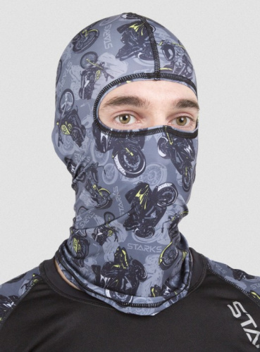 Starks Подшлемник Light Print Moto Серый принт в Оренбурге