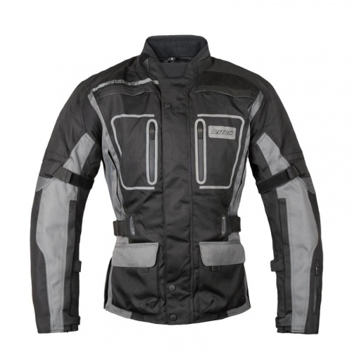 Rush Мотокуртка Discovery текстиль Черный/Серый в Оренбурге