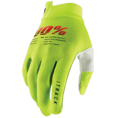100% Мотоперчатки текстильные ITrack Fluo/Yellow в Оренбурге