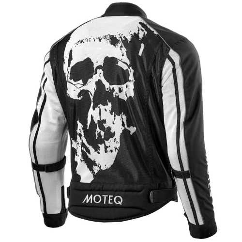 Moteq Мотокуртка текстильная сетка Rebel Черно-белая в Оренбурге