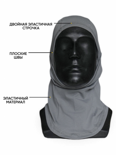 MotoLike Подшлемник Х/Э трансформер Серый в Оренбурге