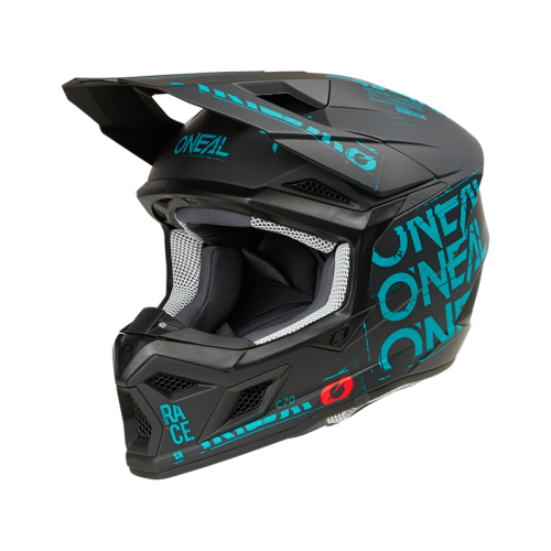 Oneal Шлем кроссовый 3Series Static черный/бирюзовый в Оренбурге