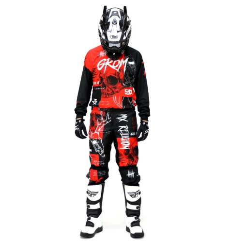 Grom Джерси + штаны MX Religion red в Оренбурге